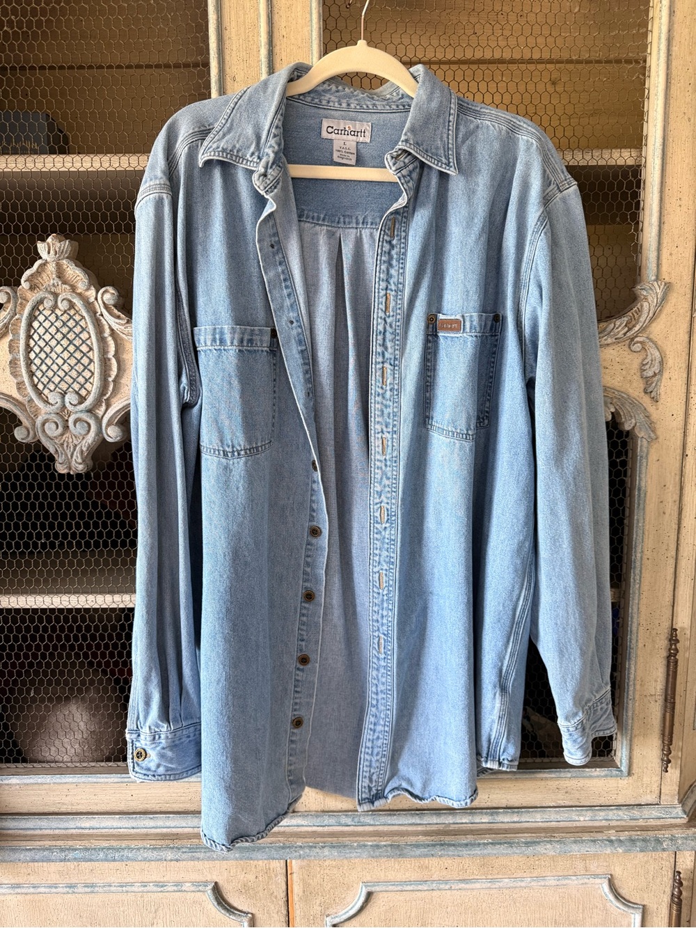 Carhartt Light Blue Denim Shirt Jacket